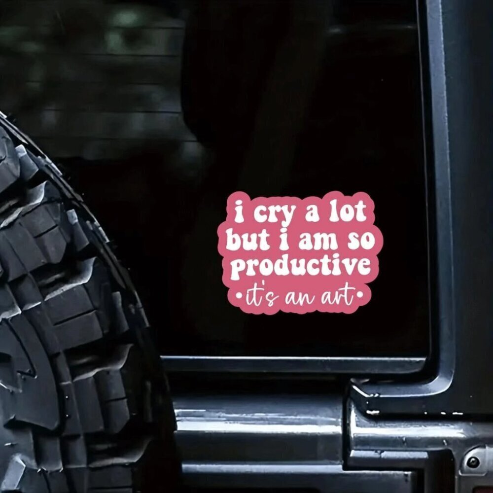 1 Pc Funny Quote Pink Sarcastic Decal Waterproof Resistant Vinyl Funny Sticker